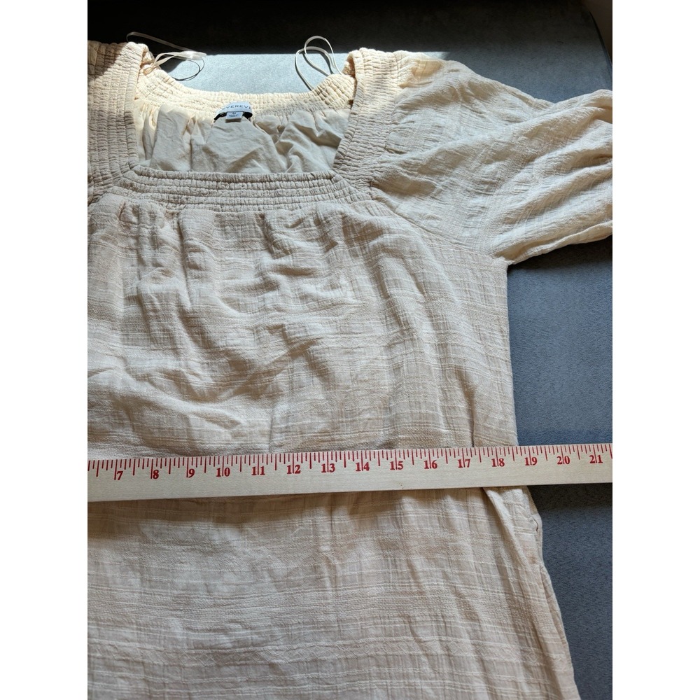 Evereve Tiered Carly Midi Dress M Puff Sleeve Cotton Cottage Milkmaid Coquette - Picture 5 of 10